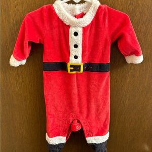 Carter's Festive Red Santa Baby Outfit with White Trim